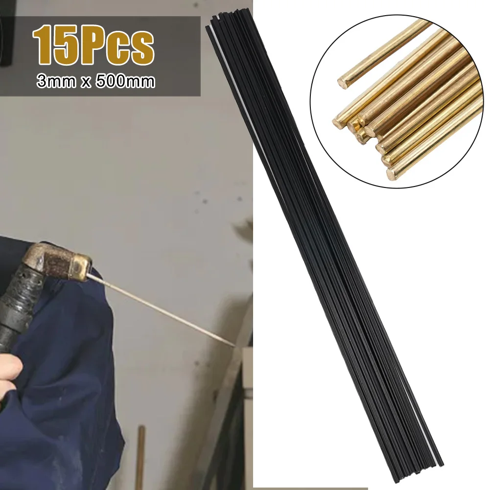 New 15 Packs 15 X Plastic Welding Rods Welding Rods Triangular Anti-alkali Black Electrode Plastic For Welder Tool Set