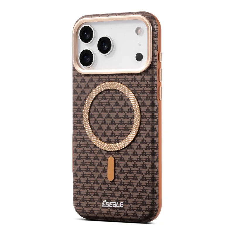 

Applicableiphone 17ProMax Triangular Shield Magnetic Phone Case High-end Luxuryiphone16/15All-Inclusive Anti-Fall Shell