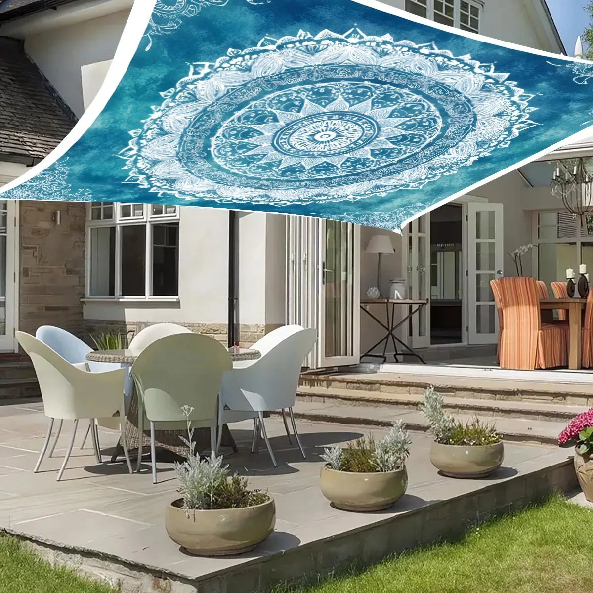 Bohemian Camping Sunshade Tent Picnic Cover Portable Outdoor Camping Tent Picnic Terrace Balcony Tavern Home Decor Ceiling Cloth