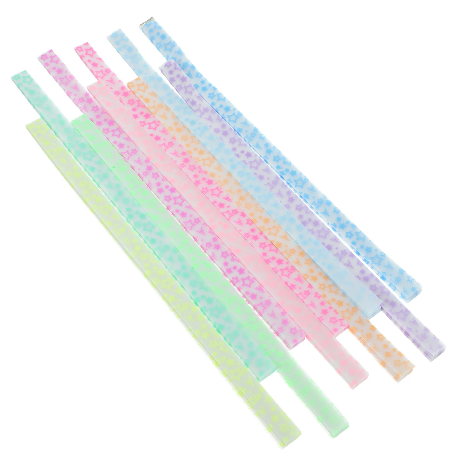 

840pcs Luminous Star Origami Paper Foldable Craft Handmade Strips for DIY Scrapbooking Folding Projects Handcraft