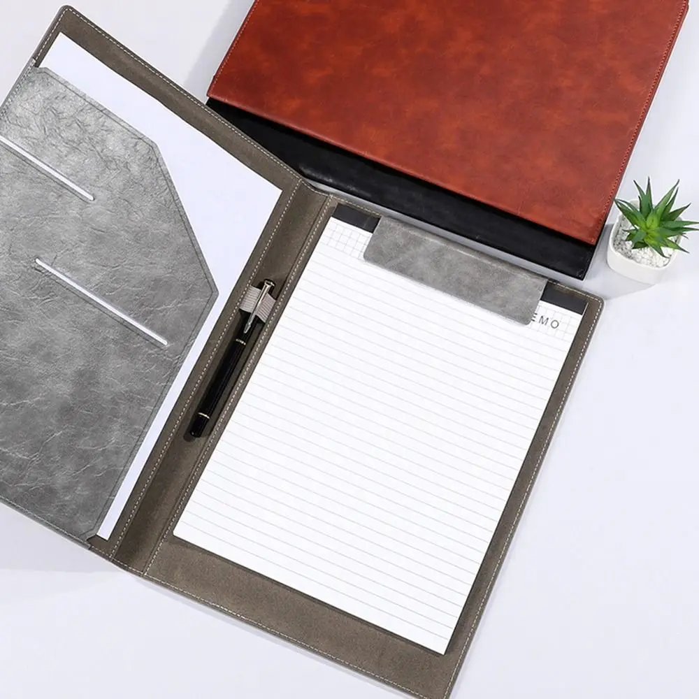 

Multifunctional A4 Conference Folder File Storage Vintage Contract File Folders Simple Writing Pads Document Organizer Resume