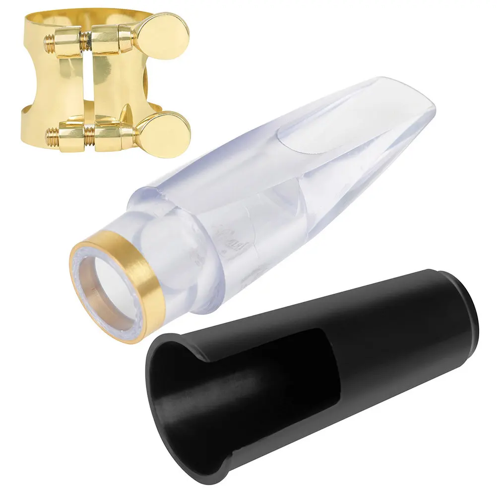 

Набор для альт-саксофона: простой и стильный дизайн, металлическая лигатура, пластиковая заглушка, для творческого творения, музыкальные инструменты