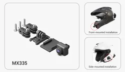 Accesorios de cámara frontal E6, casco de motocicleta, pantalla frontal HUD inteligente, navegación, auriculares Bluetooth, grabadora de conducción