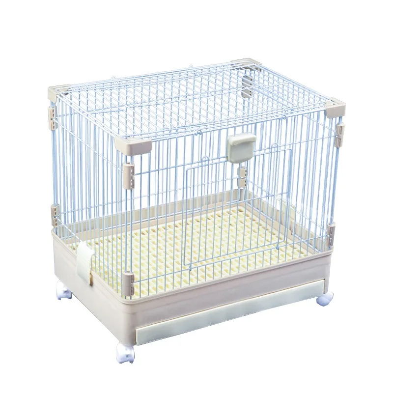 

Hot Sale Rabbit Cage Hamster Cage Pet House Easy to Clean Animal Cage with Drawer Universal Wheel