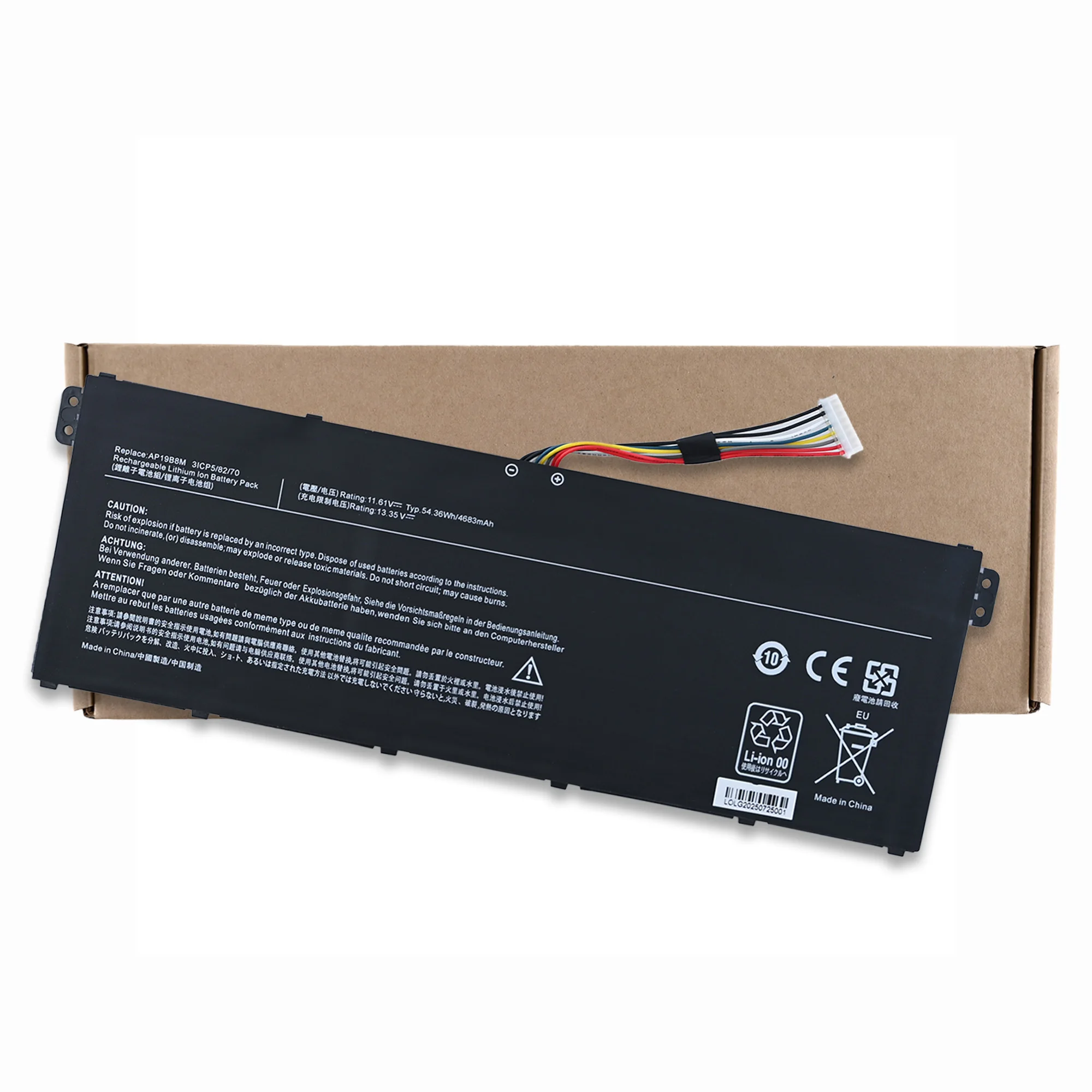 LOLG AP19B8M Battery For Acer N19H3 N20C12 SF313-53-59ZB SF314-511-54ZK SF314-59 TravelMate P4 TMP414-51 TMP414-51G P614P-52