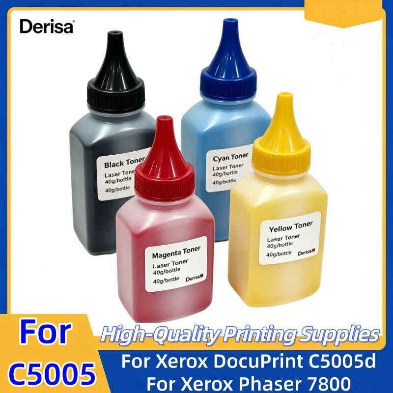 40g/pc C5005 7800 Toner Powder For Xerox DocuPrint C5005d Phaser 7800 Printer Color Toner