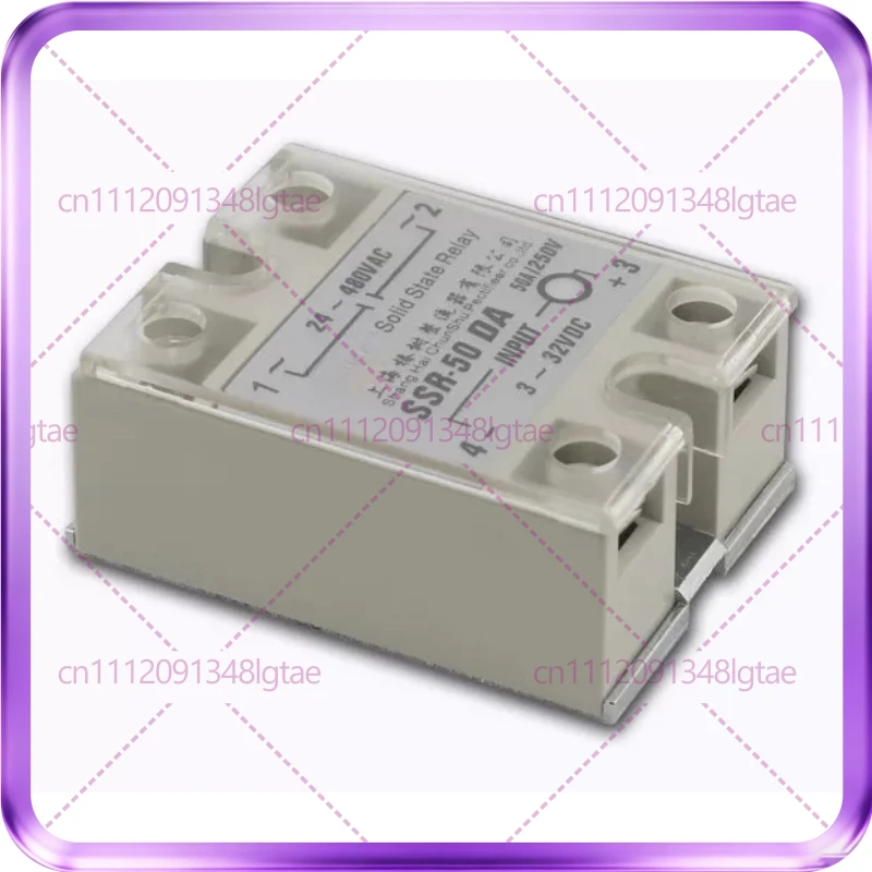 For CHUNZ SSR-50DA SSR-60DA SSR-75DA single-phase solid state relay, DC control AC
