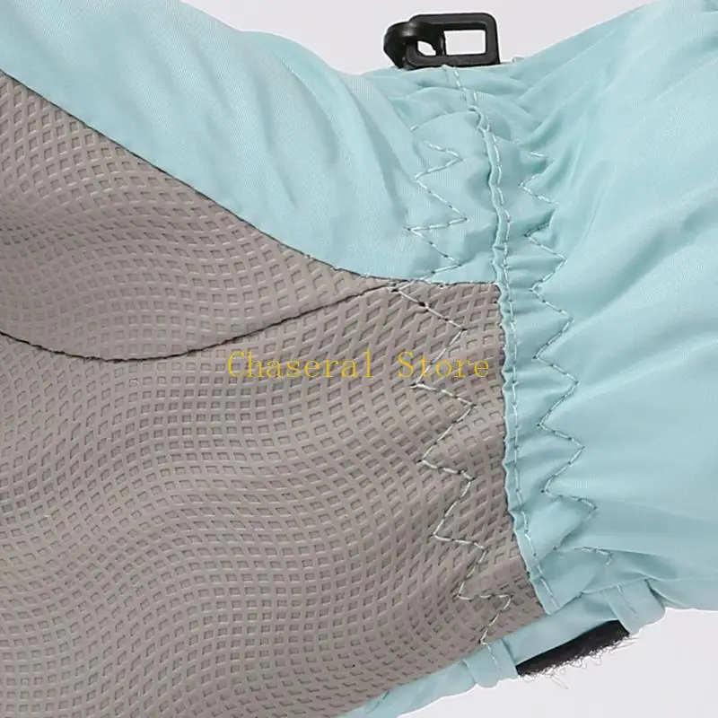 

E7CE Детские теплые варежки, утолщенные ветрозащитные лыжные перчатки для холодной погоды с полным пальцем