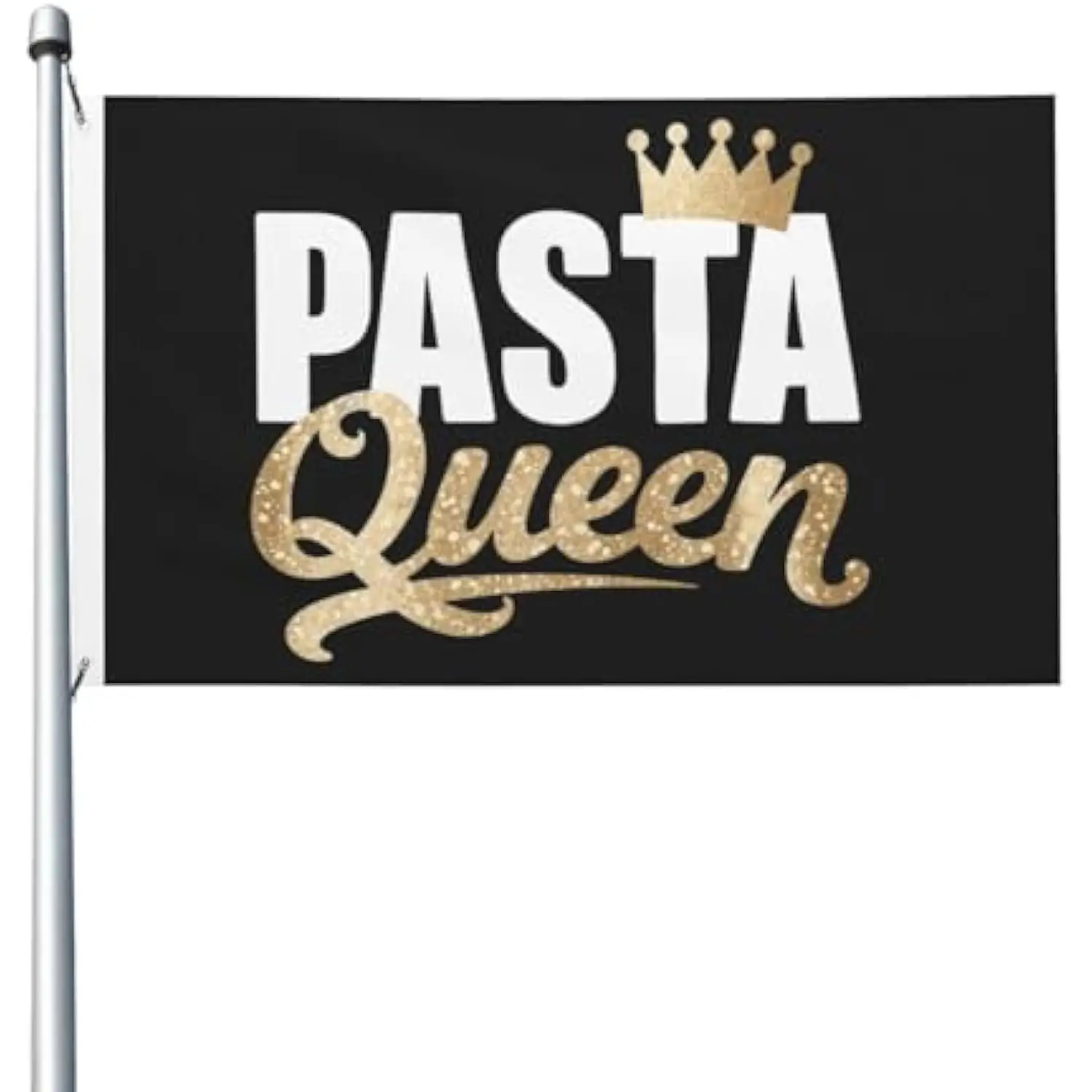 Pasta Queen Flag Single-sided Printing Outdoor Novelty Tapestry For Porch 3x5 Ft And 4x6FT