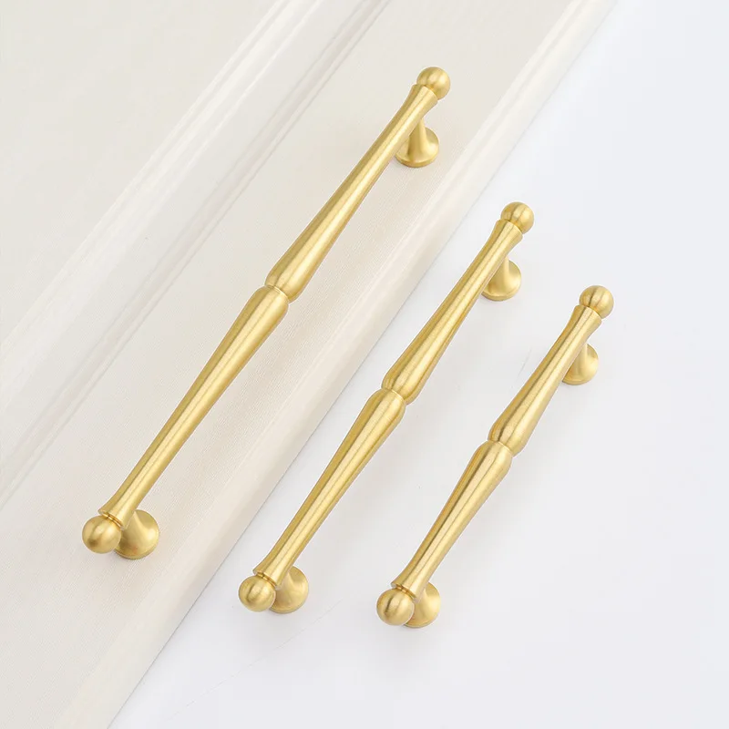 Pure Copper Furniture Brass Handle, Chinese Cabinet, Door Hardware, Gold, Clothes, New, Wholesale