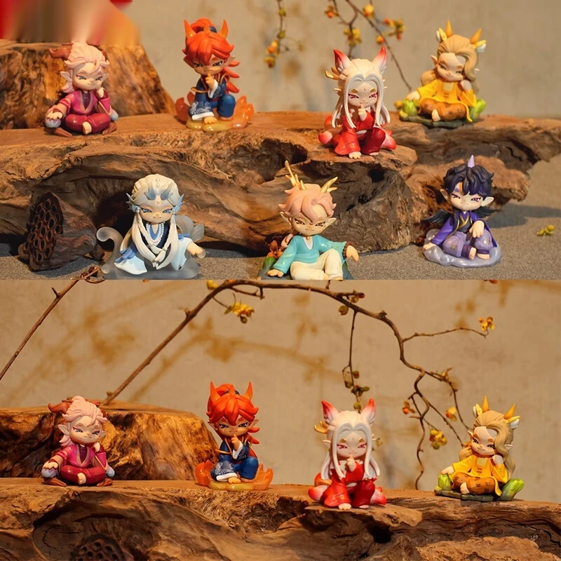 Kkv autêntico qianxing jixun montanha mar estrela série caixa cega legal e requintado artesanal boneca brinquedo coleção ornamento presente