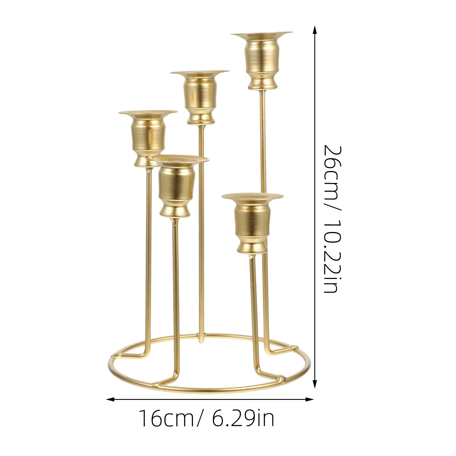 

Retro Iron Holder Sturdy Metal Decor Wedding Table Centerpiece Simple Design Romantic Ambiance Holder