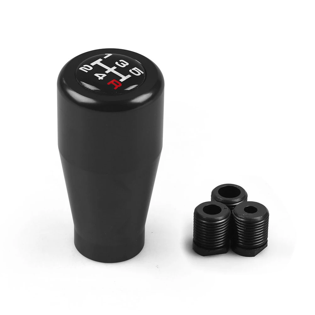 Aluminum Alloy Gear Shift Knob 5 Manual Shifter Handle With Adapters Car Truck Interior For Modification Accessories
