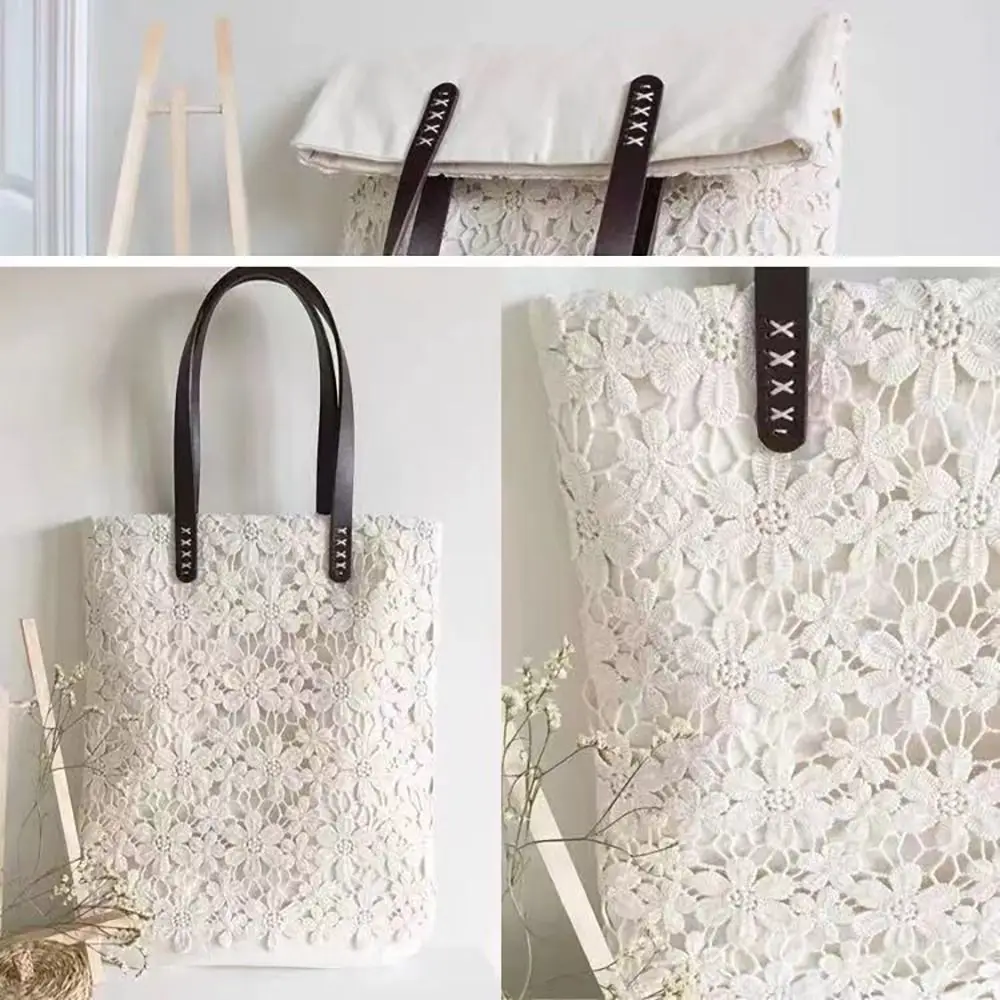 Band PU Leather Shoulder Bag Strap Detachable Core Stitching Handbag Band Handle Bag Handles Replacement Purse Handles