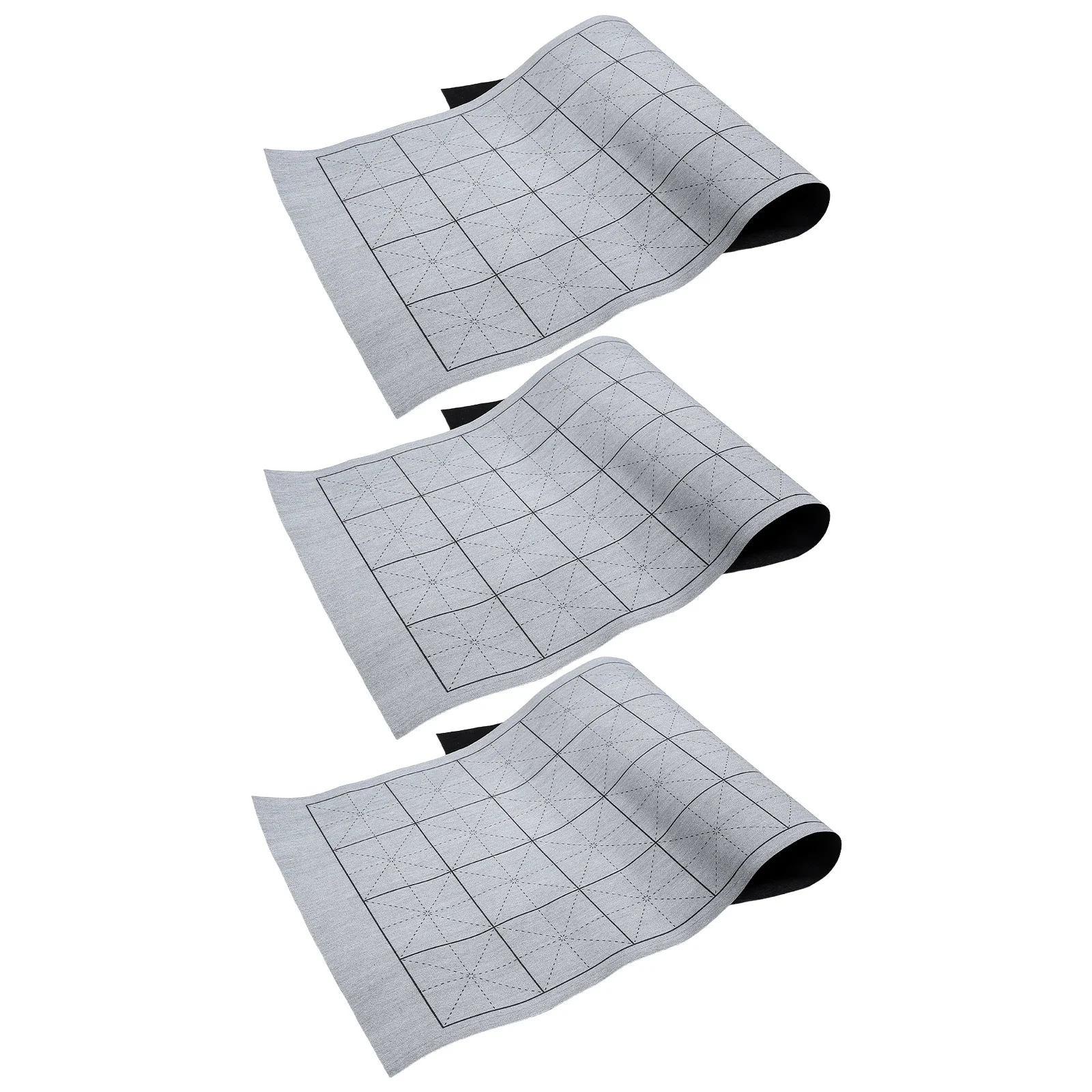 

3Pcs Chinese Calligraphy Learning Mat Water Writing Cloth Reusable Inkless Practice Surface Portable Design for Home Travel Use
