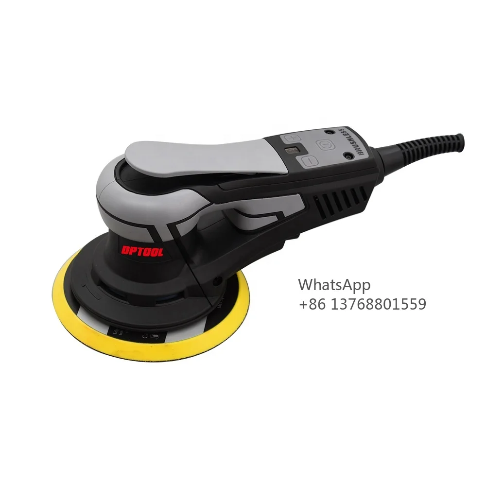 DPTOOL 350W Brushless Motor Dust Free 7 Level Variable Speed Control Random Electric Orbital Sander