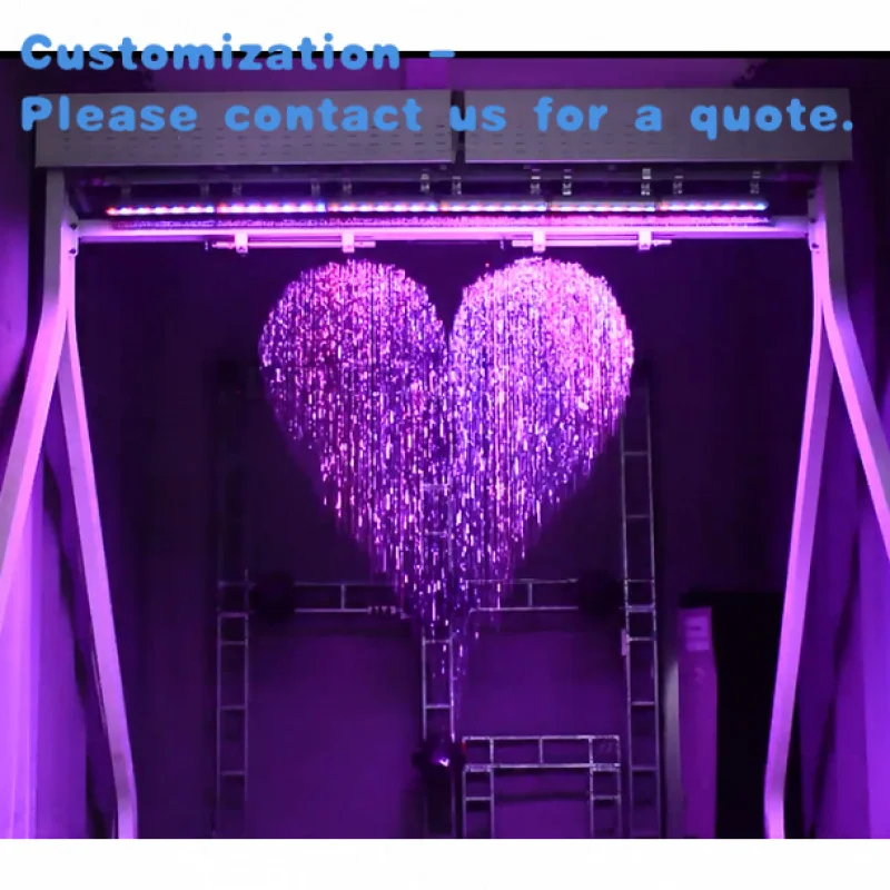 custom.Design Hot Sell Decorative Features Graphic Waterfall Writing Rain Digital Curtain Fountain Indoor O