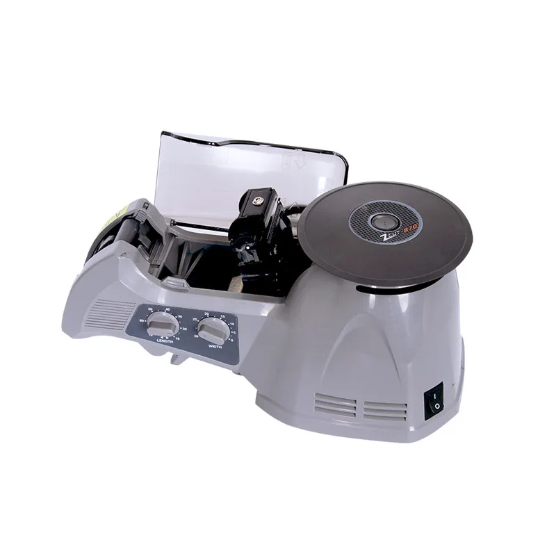 ZCUT-870 Packing Tape Double Cutting Electric Adhesive Cutter Adjustable Electric Automatic Tape Dispenser Machine