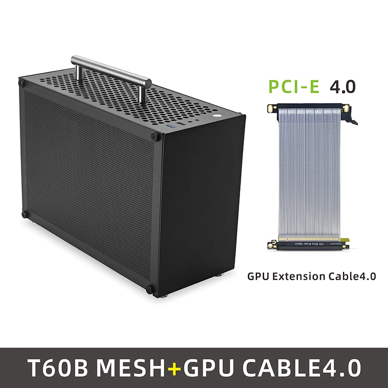 METALFISH T60 Mini ITX White Case 9L With Acrylic Or Mesh Side