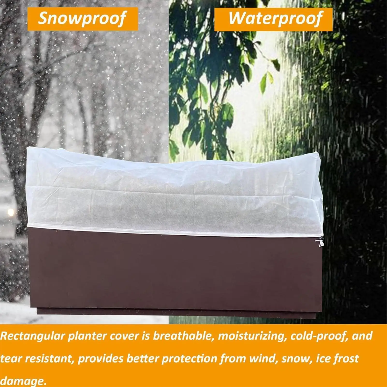 

Frost Covers For Outdoor Plants 59 X 15.7 X 17.7 Inch Winter Plant Covers With Drawstring Non-Woven Wrap For Outdoor Windowsill
