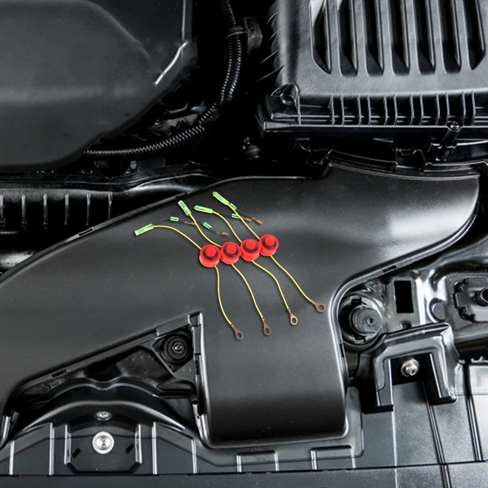 

4Pcs Durable Kill Switch Control for Engine Trowel Machine Easy Install Lawn Mower Replacement Parts Welder Stop Switch