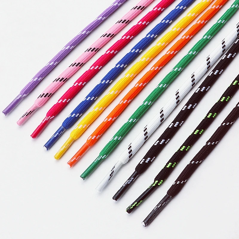 1Pair 5mm thick Round Shoelace Outdoor Sports Laces Sneaker basketball Shoe Laces length 100/120/140/160cm Shoe accessories