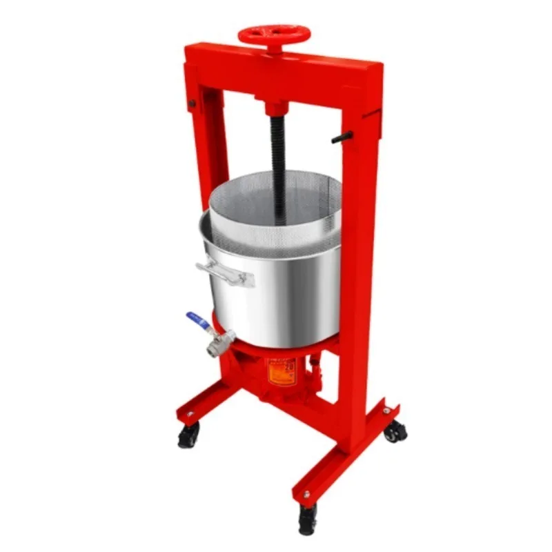Stainless Steel Manual Jack Press Honey Fruit Juicer Slag Separation Extractor