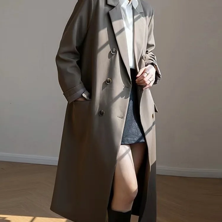 

Long Windbreaker for Women, Extra Long Blazer, New Coat, Spring Outerwear, Cardigan, Autumn Suit for Women