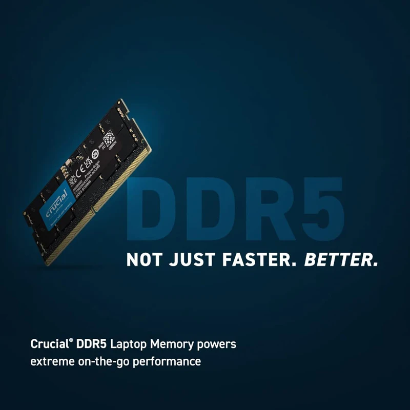 Crucial notebook memory module DDR5 16GB 5600MHz 262 Pin SO-DIMM 1.1V CL46