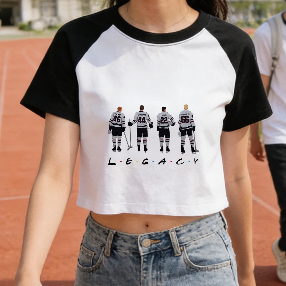 Off Campus cropped top women graphic dollette party goth funny shirt vintage japan harajuku anime 2000s