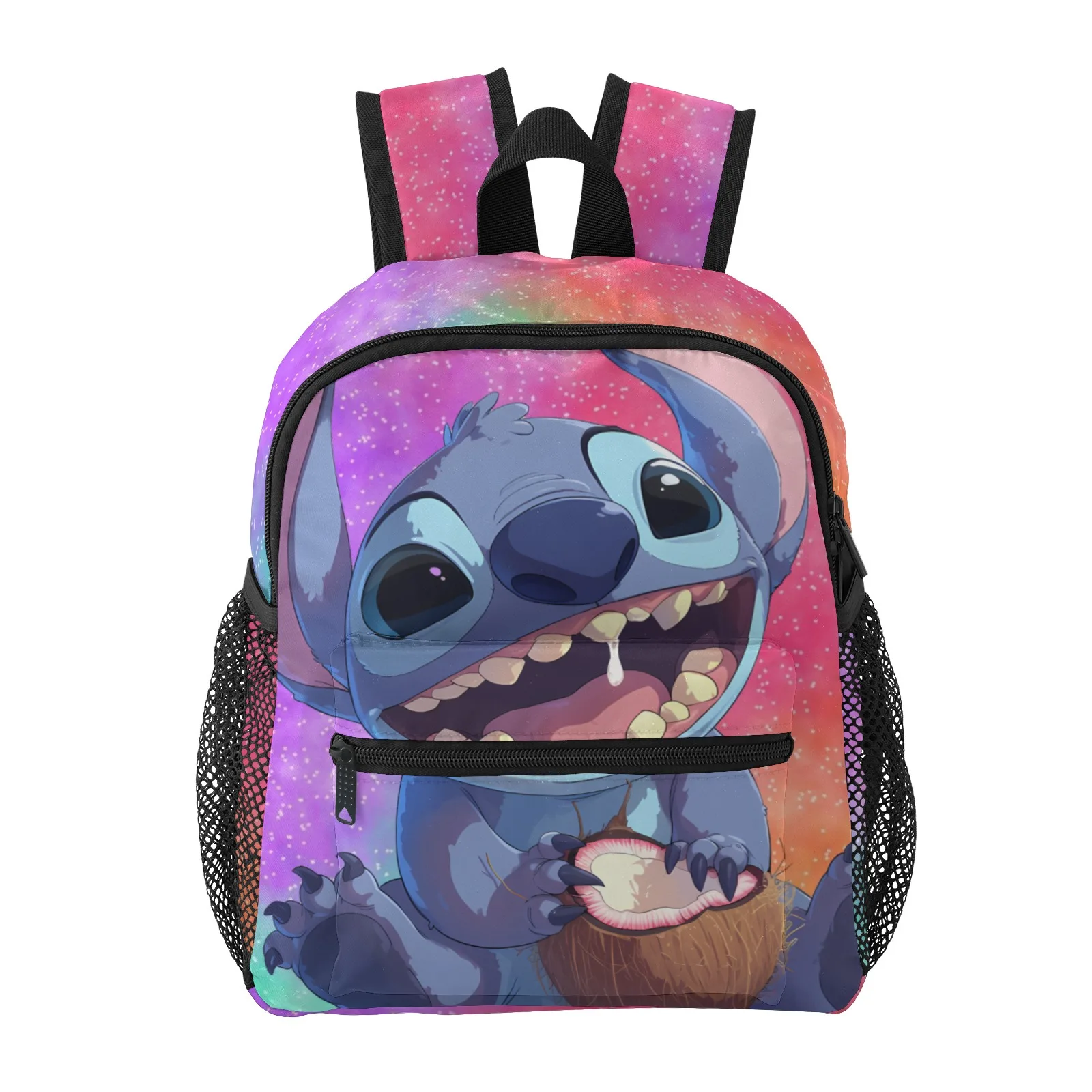 

Stitch - Playful Blue Alien Creature Backpack Printed Backpacks For School Kindergarten Bag Girls 12 Inch School Backpack Bag
