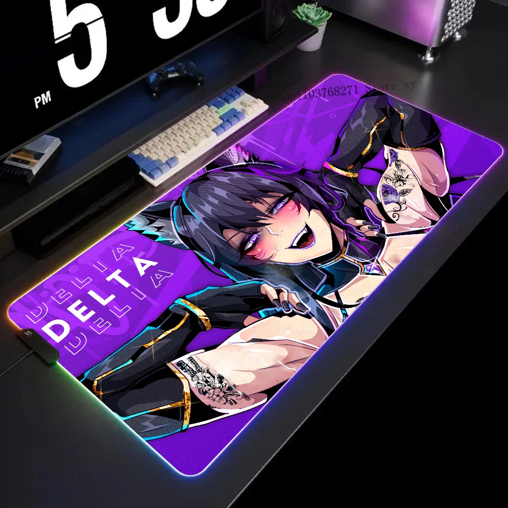 Delta Eminence In Shadow Alt Mousepad XXL RGB Gaming Mouse Pads HD Black Gamer Accessories Large LED