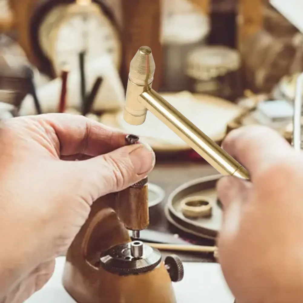 6 In 1 Metal Hammer Screwdriver Multi-Functional Hand Tools Hammer Mini Portable Hammer Watch Jewelry Repair Kit