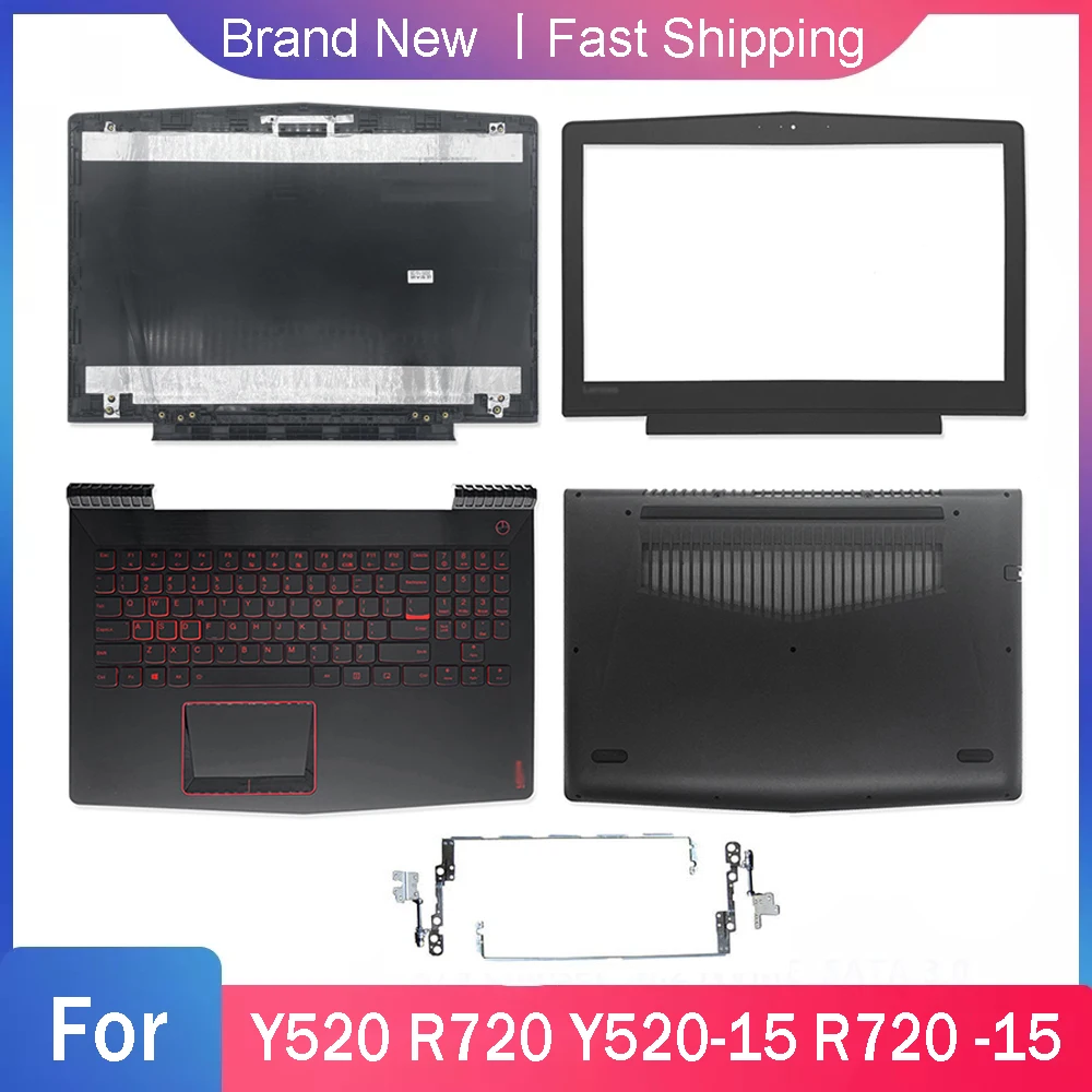 

Нижняя часть корпуса для Lenovo Legion Y520 R720 Y520-15 R720-15 Y520-15IKB R720-15IKB Задняя крышка Передняя панель Подставка для рук Верхняя задняя крышка