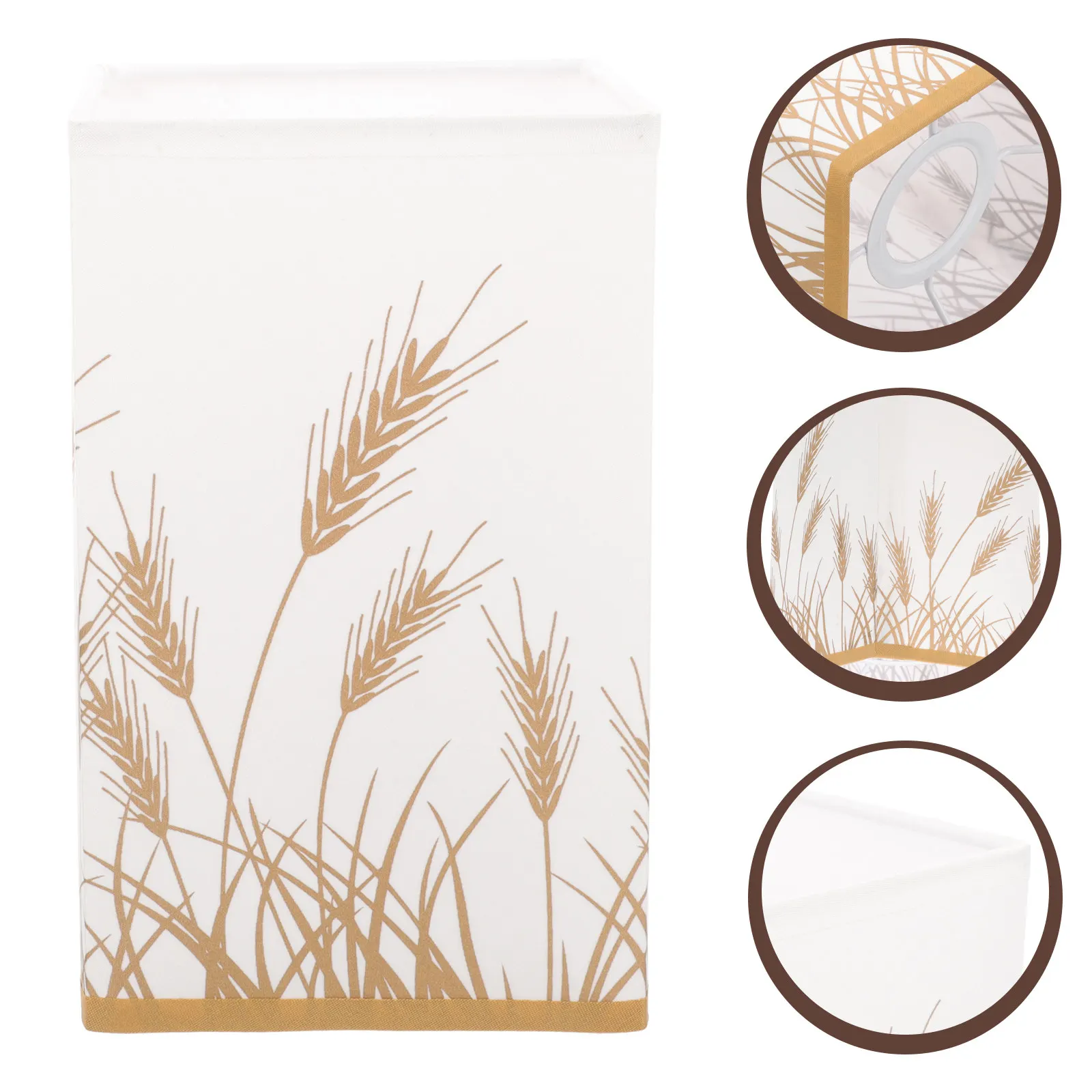 

Modern Square Lamp Shade Delicate Craftsmanship Iron and Cloth Material Fits Multiple Rooms Decorative Household Lighting