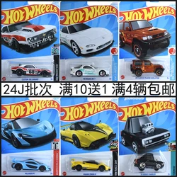 Mattel Hot Wheels coche de juguete para niños, modelo fácil, regalos de cumpleaños, sorpresa, fundido a presión, 24 nuevos