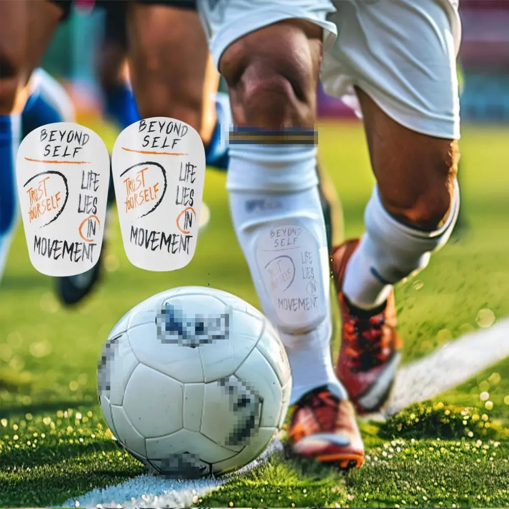 Caneleiras protetoras para pernas, caneleiras de futebol com absorção de choque, eva, espessamento, placa de haste de treinamento, caneleiras leves de futebol
