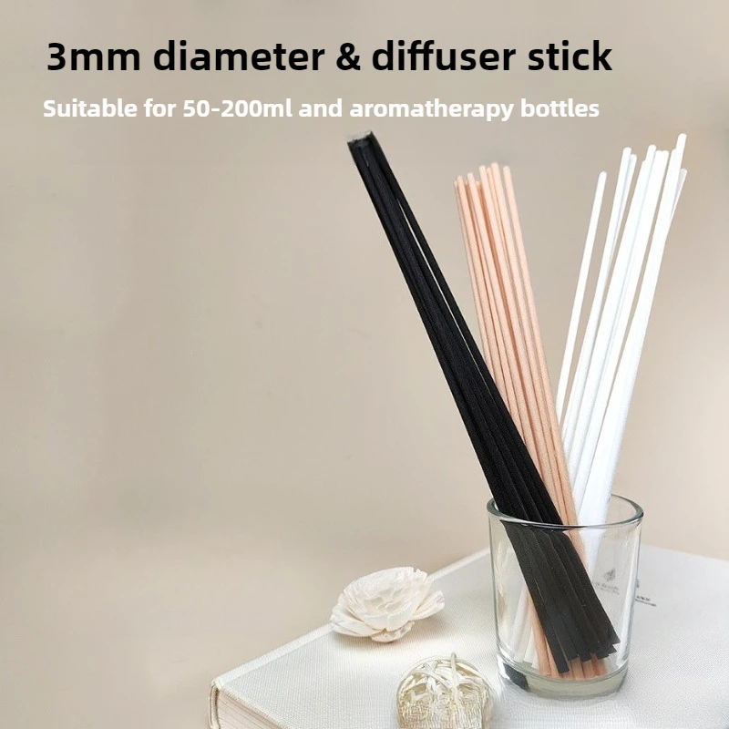 

100Pcs Reed Diffuser Sticks Set 3mm 8inch Fragrance Fiber Reed Diffuser Sticks for Bedroom Living Room Bathroom SPA aromatizante
