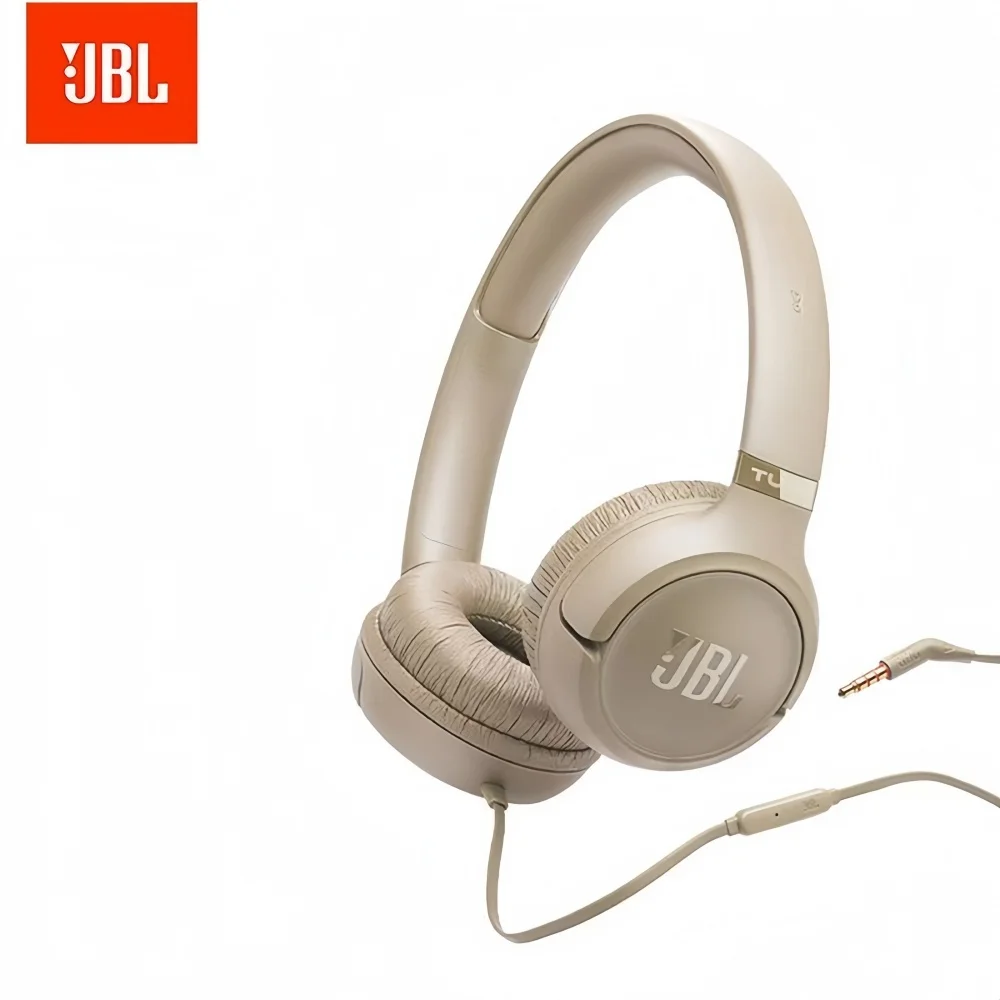 Original 100% JBL 530 Wired On-Ear Headphones JBL Pure Bass 3.5mm In-Line Mic 3