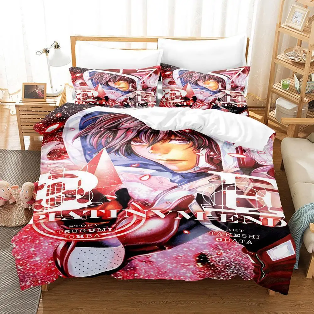 Anime P-Platinum E-End Duvet Cover Set Cartoon Twin Queen King Size No Filling and Sheet Gift For Kids Adults Bedroom Decor