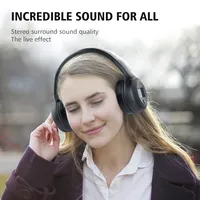 B19 Wireless Headphones with Fm Radio Bluetooth Headset Stereo Earphone with Microphone for Computer Phone,Support TF,Aux NEW