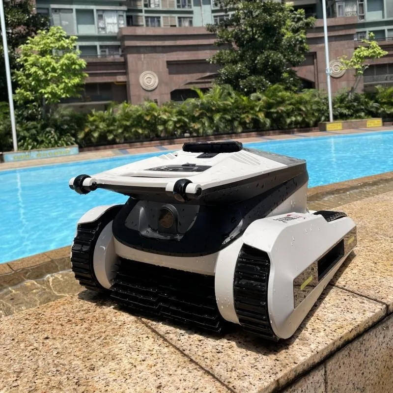 Robot di aspirazione dello sporco Wireless intelligente per attrezzature per la pulizia automatica di piscine e laghetti per pesci