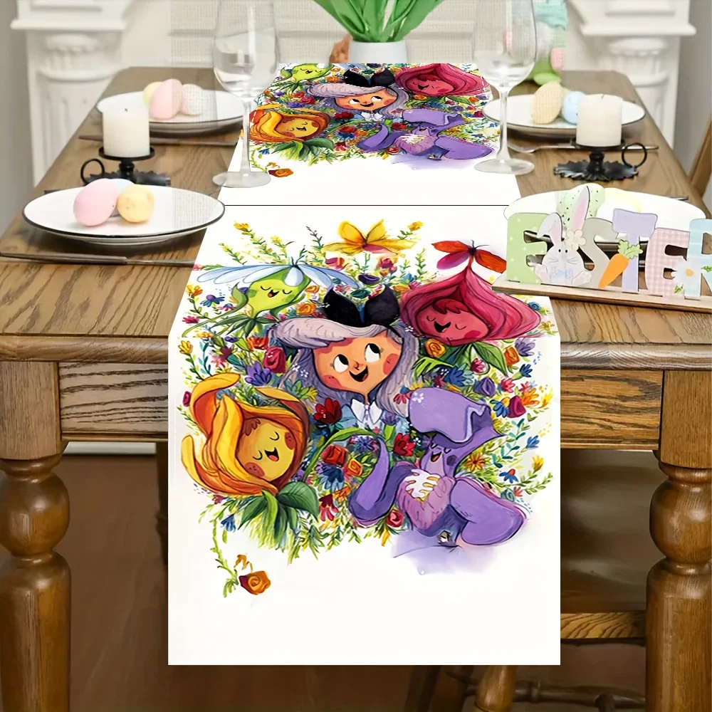 

1 Piece Disney Alice Design Table Runner - Suitable for Weddings, Table Decoration, Room Decoration, Graduation Gifts