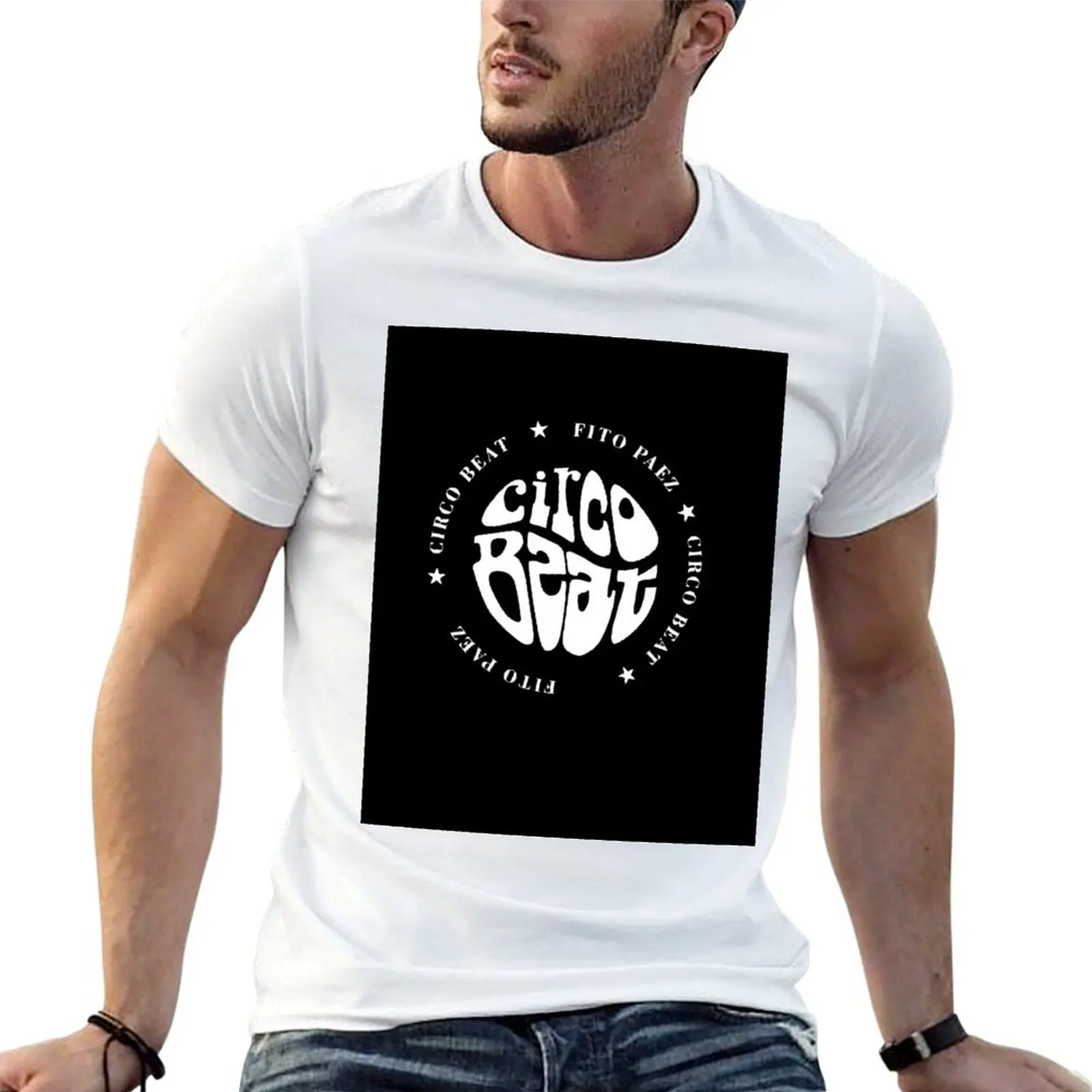 Camiseta Circo Beat - Fito Paez, camiseta essencial masculina, camiseta de algodão 100% masculina, camiseta de luxo