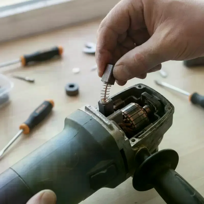 Heavy-Duty Carbon Brushes: 50Pcs With Metal Bases For Drills Sanders Grinders Motor Repair Parts