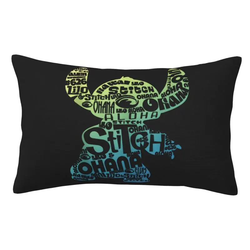 Custom Luxury Stitch Word Fill Cushion Covers 50cmx35cm Polyester Pillow Case for Bed Sofa Rectangle Pillowcase