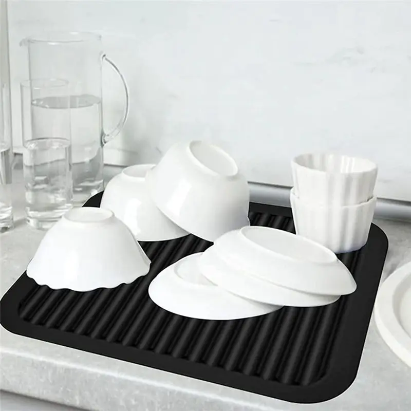 

Ранг! Комплект из 4 силиконовых ковриков, силиконовые подставки для кастрюль для кухонной стойки, термостойкие, противоскользящие, легко моющиеся и сухие