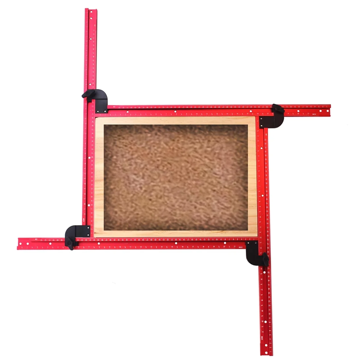A73P Router Jig Frame for Woodworking,Adjustable Square Router Template Guide,Groove Router Jig 53cm/21inch,Squares