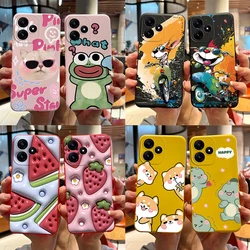 For Xiaomi Redmi 12 5G Case Redmi12 5G Cute Bear Cartoon Frog Soft Phone Cover for Redmi 12 5G Silicone Fundas 6.79'' TPU Coque