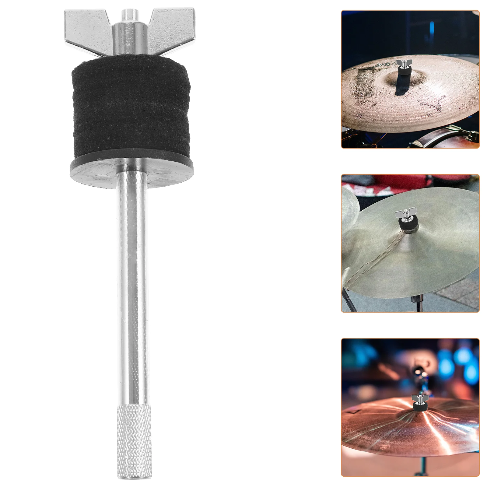 

Water Cymbal Stand Splash Mount Drum Hardware Attachment Snare Arm Double Layer Baby